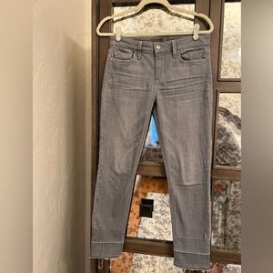 Joe's Jeans "The Icon" Mid-Rise Gray Wash Skinny Ankle Crop Jean - Sz 27
